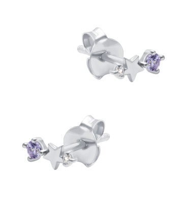 June Birthstone Silver Stud Earring STS-6801